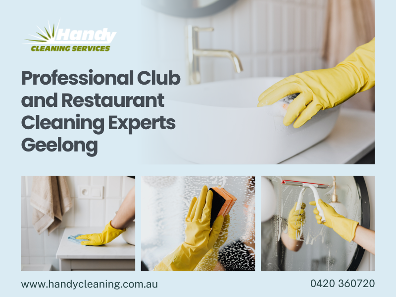 Professional Club and Restaurant Cleaning Experts Geelong