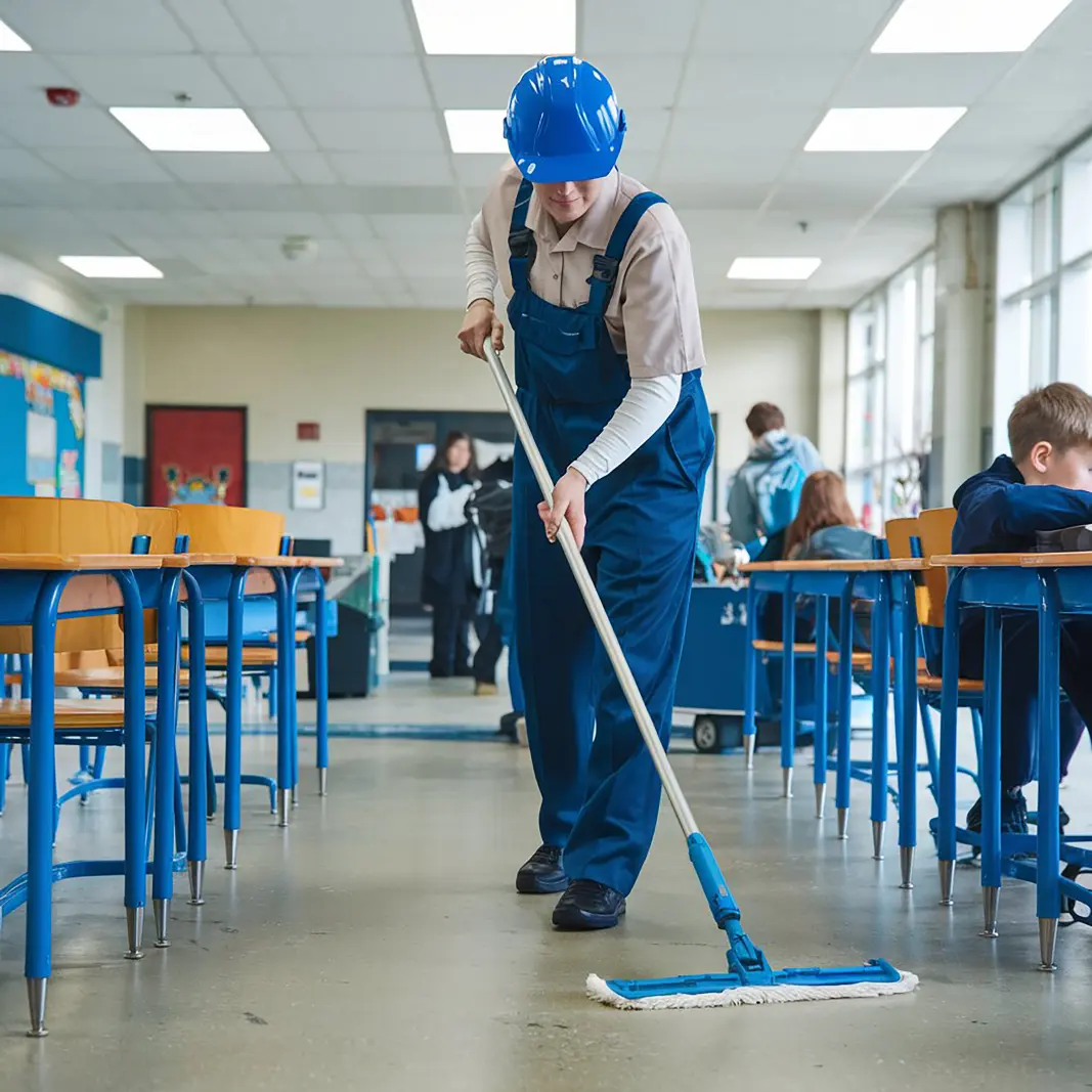Commercial floor cleaning service