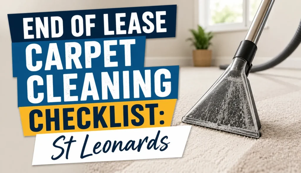 End of Lease Carpet Cleaning Checklist: St Leonards