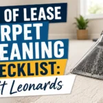 End of Lease Carpet Cleaning Checklist: St Leonards