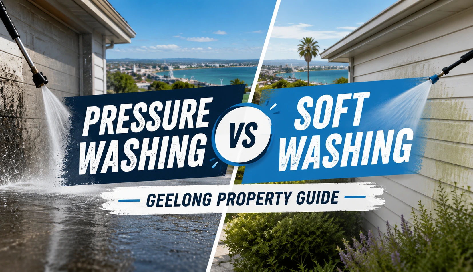 Pressure Washing vs Soft Washing: Geelong Property Guide