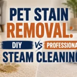 Pet Stain Removal: DIY vs Professional Steam Cleaning
