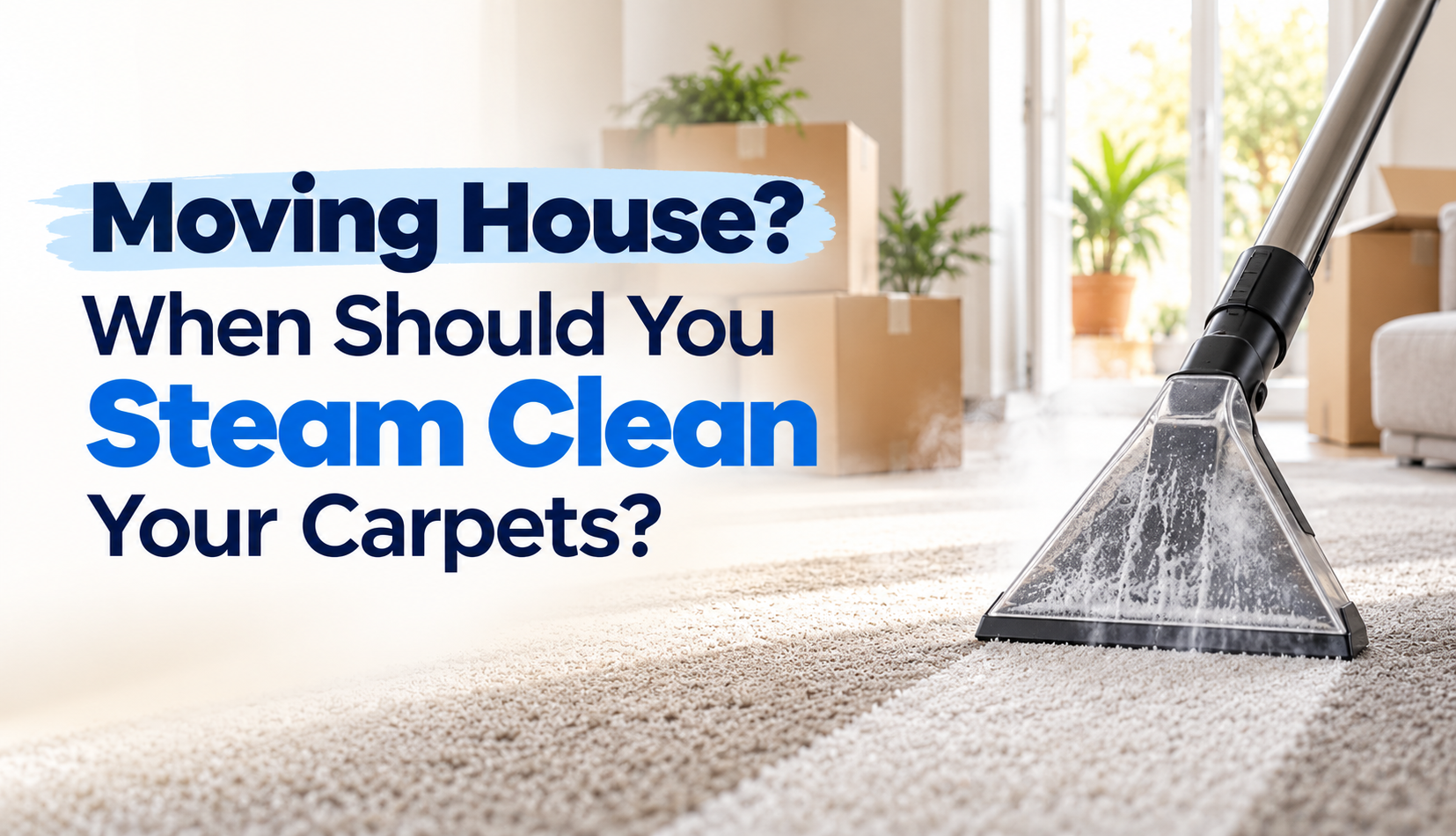 Moving House? When Should You Steam Clean Your Carpets?